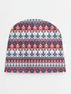Детская шапка / Этнический красно-синий узор