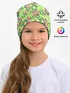 Детская шапка / Зеленый узор Звезды