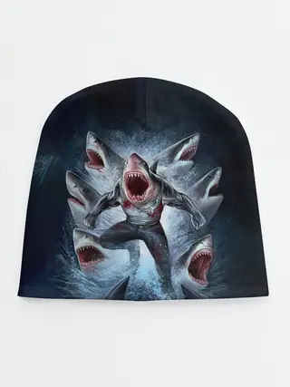 Детская шапка / АКУЛА МОНСТР