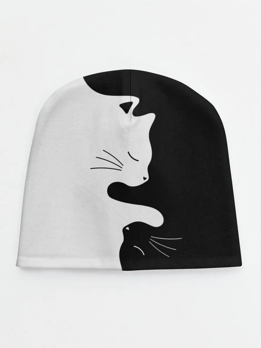 Детская шапка / Коты инь янь