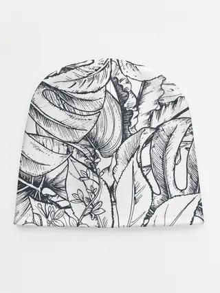 Детская шапка / Тропические листья