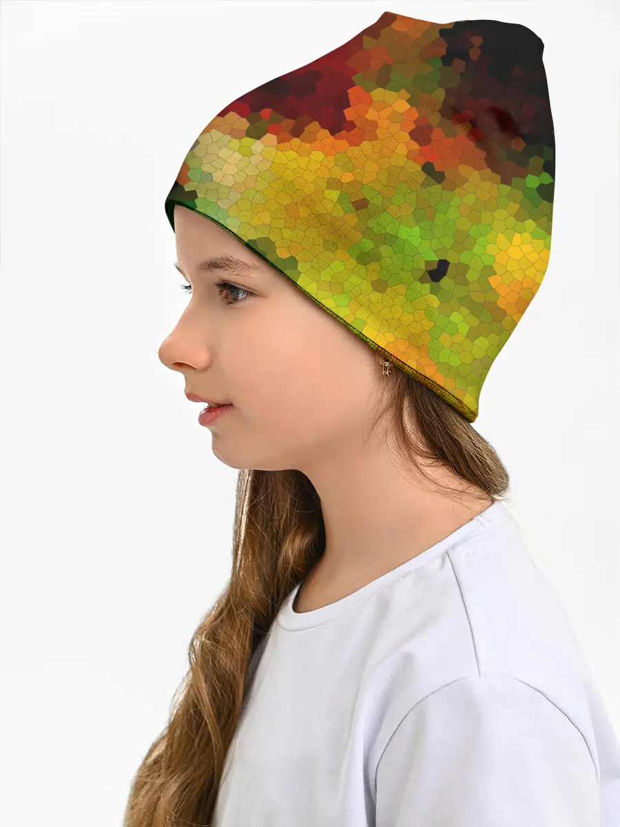 Детская шапка / Абстрактная мазаика витраж