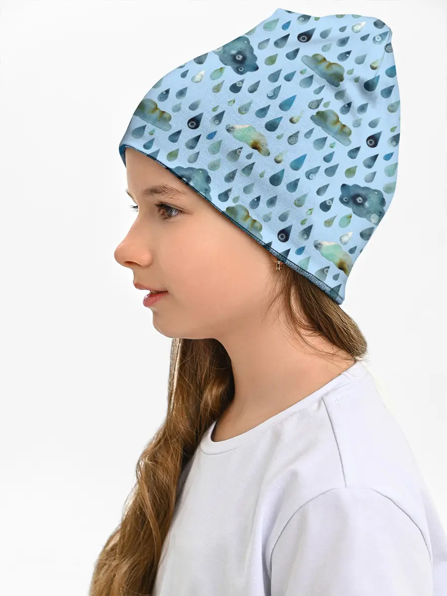 Детская шапка / Дождливая осень.Тучки и дождь