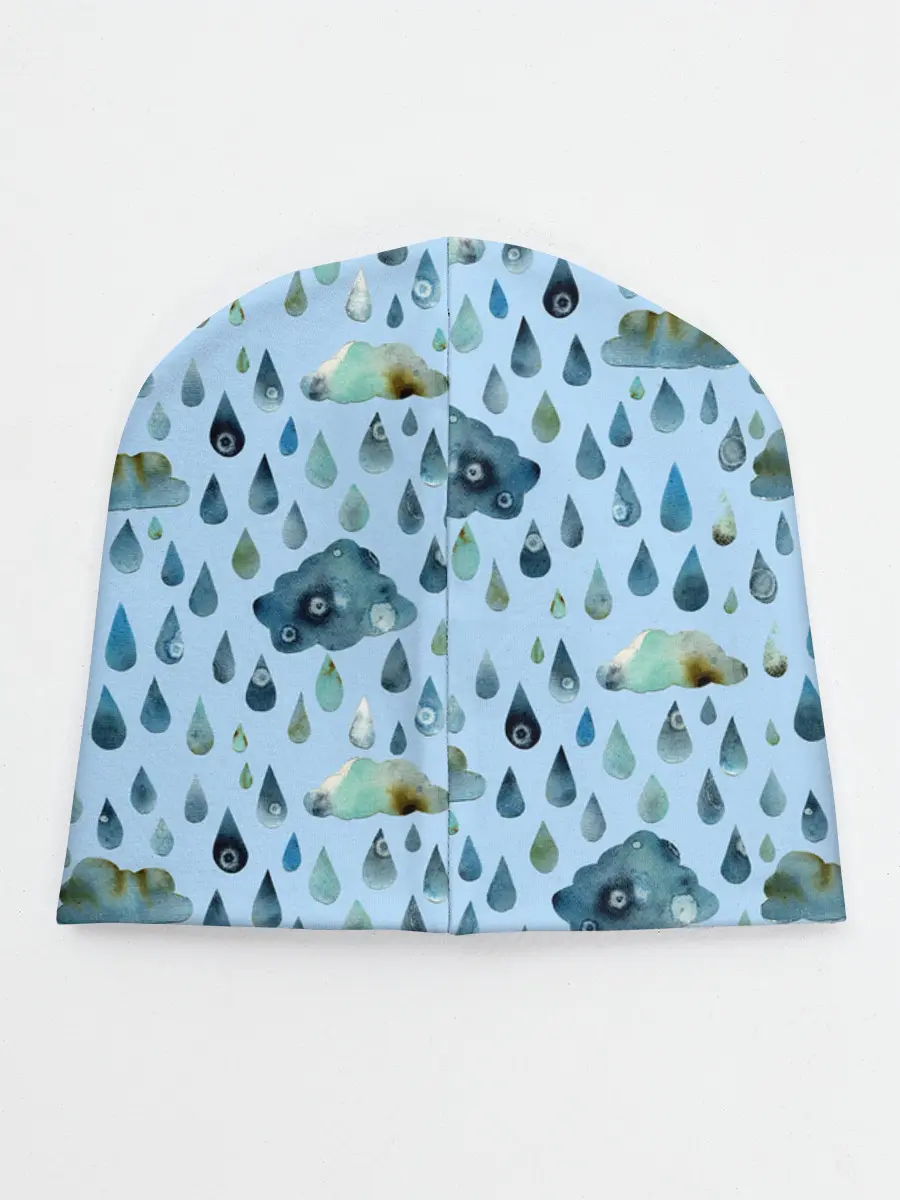 Детская шапка / Дождливая осень.Тучки и дождь