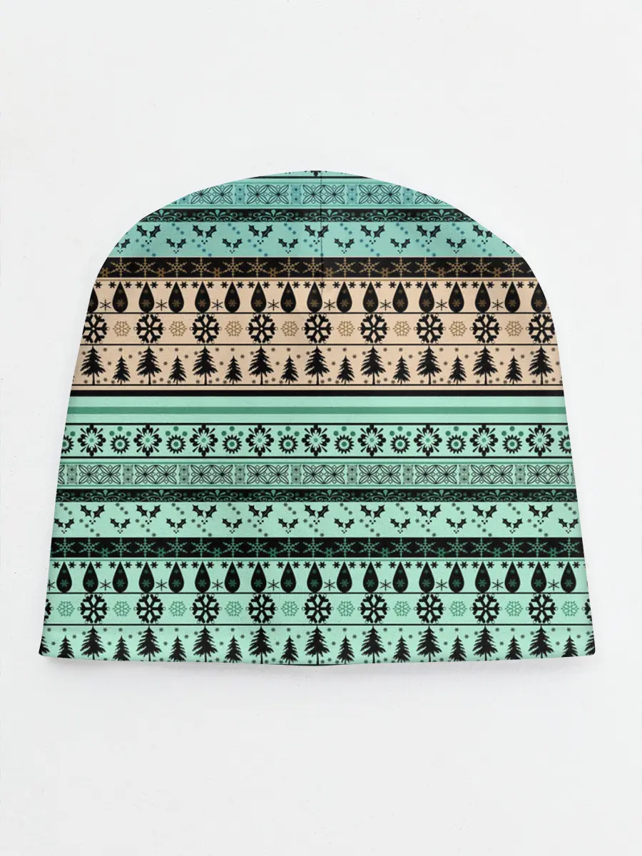 Детская шапка / Новогодний зимний орнамент