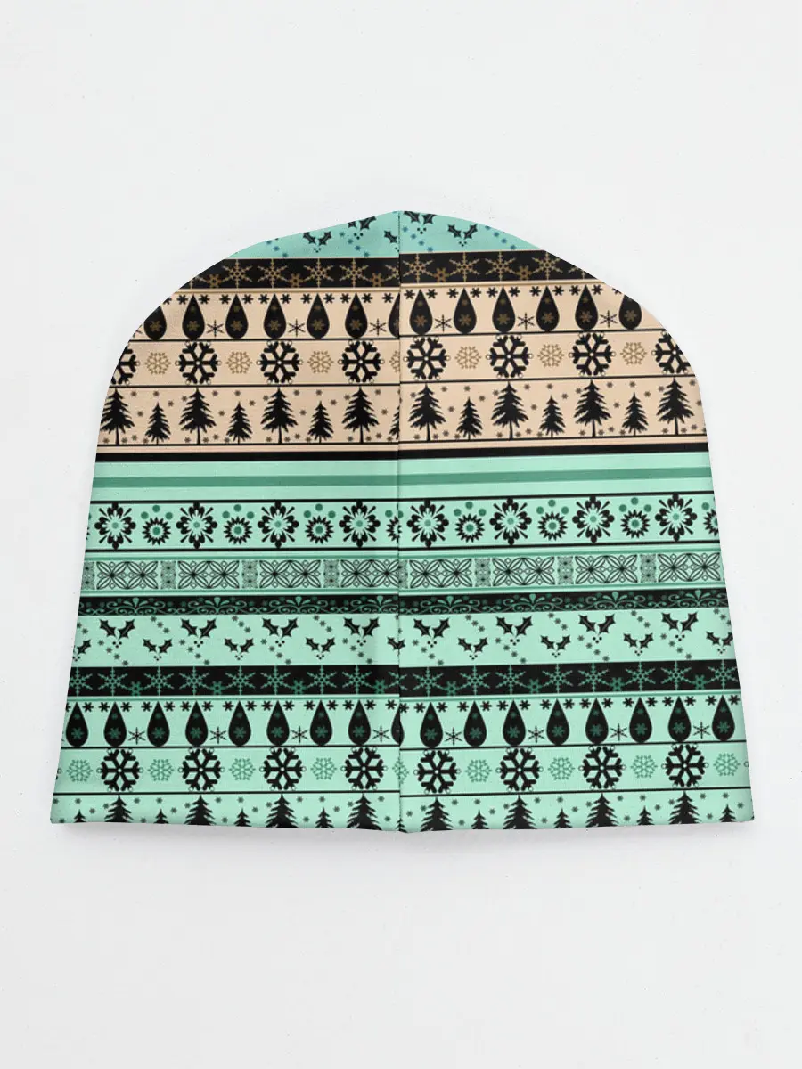 Детская шапка / Новогодний зимний орнамент