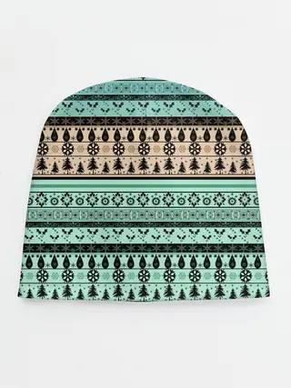 Детская шапка / Новогодний зимний орнамент