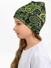 Детская шапка / Ярко зеленые славянские узоры