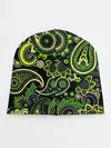 Детская шапка / Ярко зеленые славянские узоры