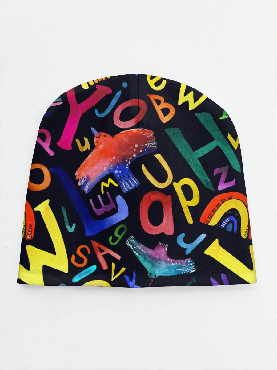 Детская шапка / Буквы английского алфавита