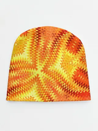 Детская шапка / Желто-оранжевая абстракция
