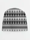 Детская шапка / Черно-белый орнамент