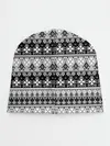 Детская шапка / Черно-белый орнамент
