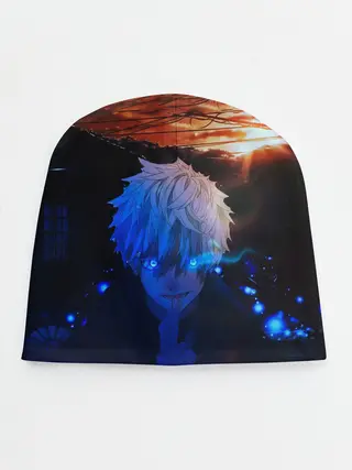 Детская шапка / Сатору гото голубые глаза