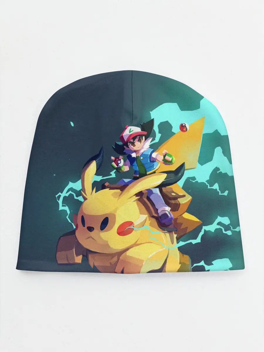 Детская шапка / Эш с Пикачу