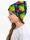 Детская шапка / Абстрактный разноцветный узор