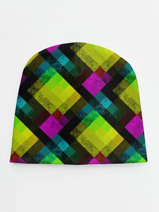 Детская шапка / Абстрактный разноцветный узор
