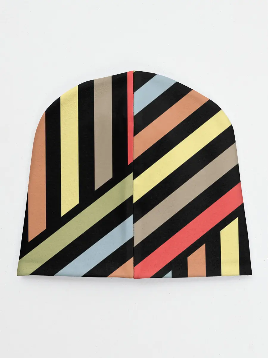 Детская шапка / Абстрактный полосатый узор