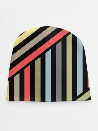 Детская шапка / Абстрактный полосатый узор