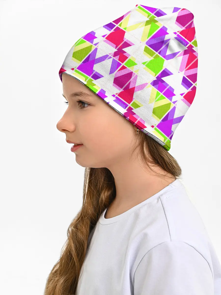 Детская шапка / Абстрактный яркий узор