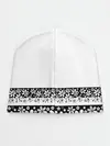 Детская шапка / Черно-белый цветочный принт