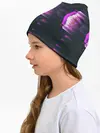 Детская шапка / Розовый глитч