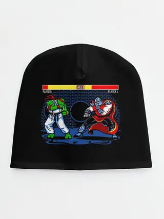 Детская шапка / Черепашки 8 бит