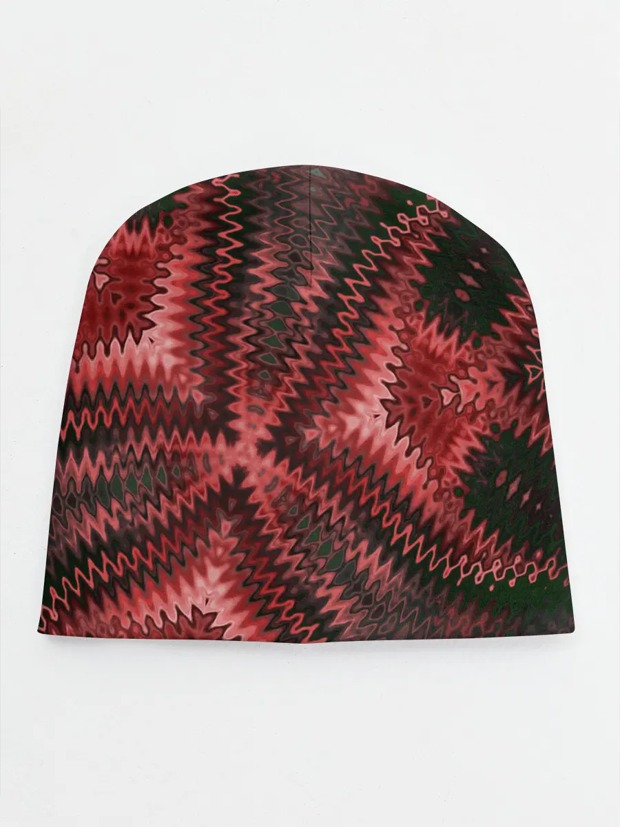 Детская шапка / Серо-коричневый узор