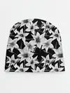 Детская шапка / Лилии черно-белые