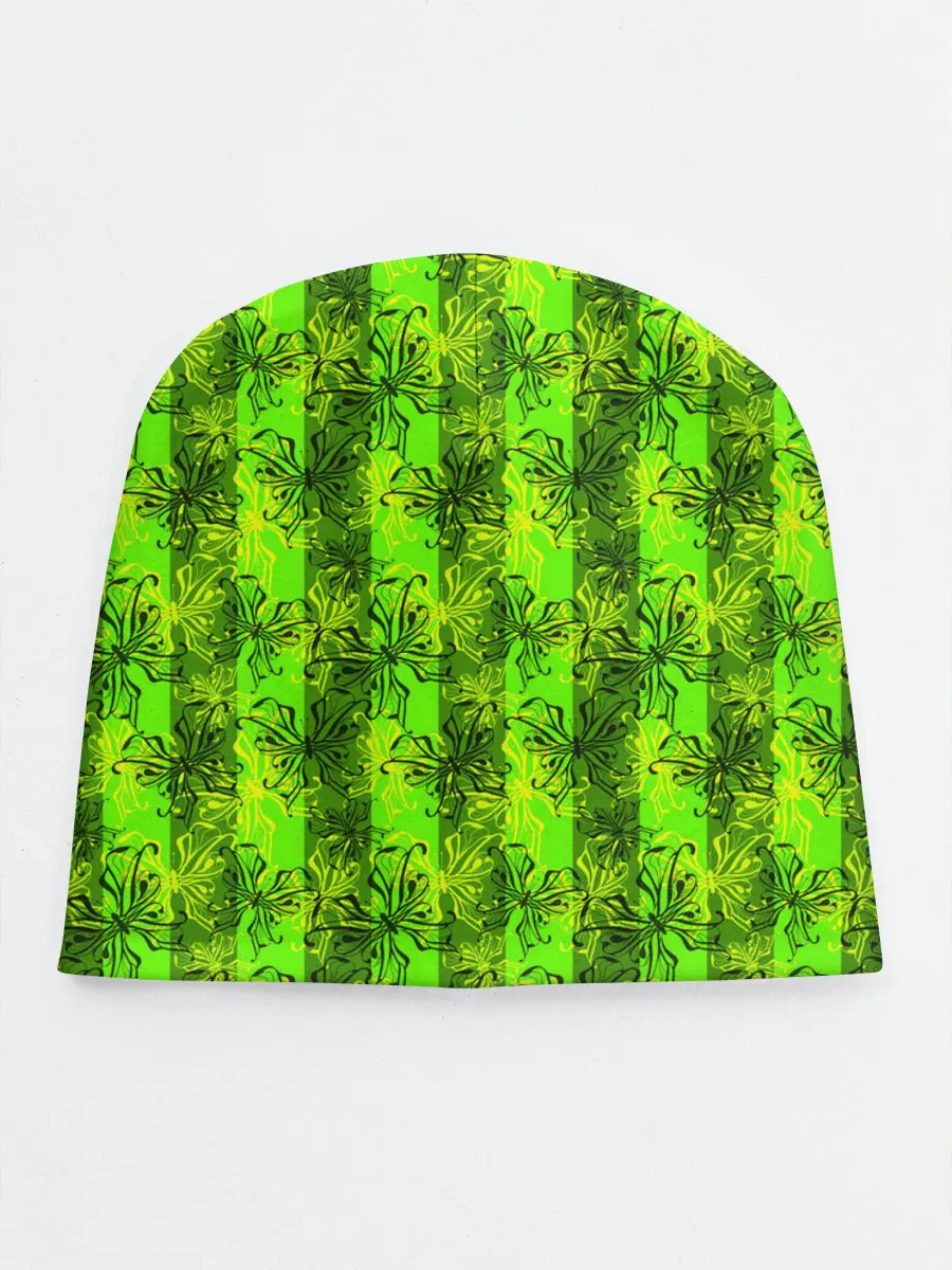 Детская шапка / Неоновый полосатый узор