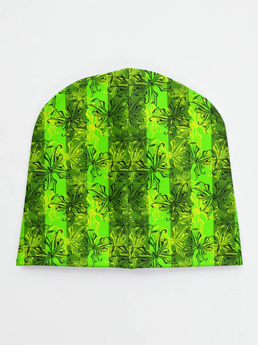 Детская шапка / Неоновый полосатый узор