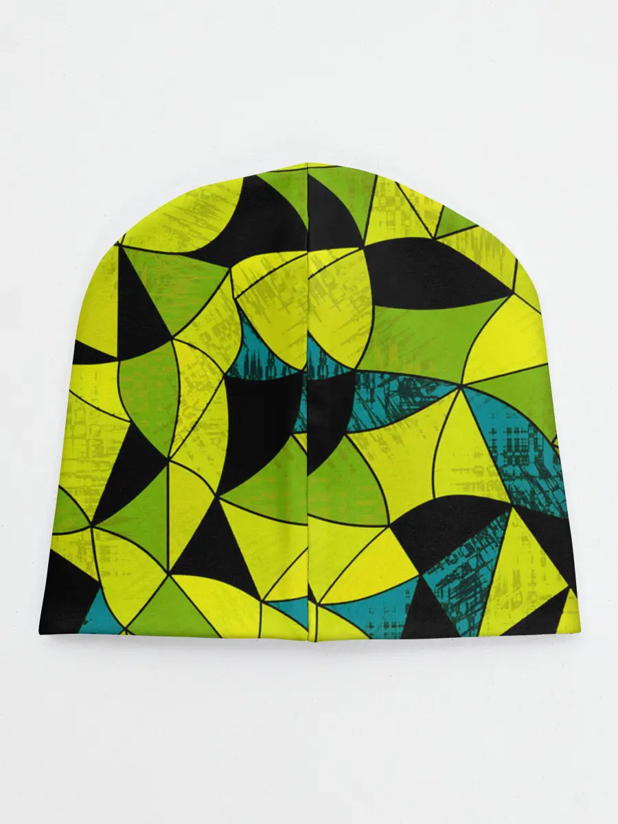 Детская шапка / Гранжевый яркий зеленый