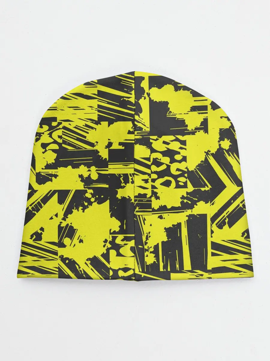 Детская шапка / Желтая текстура