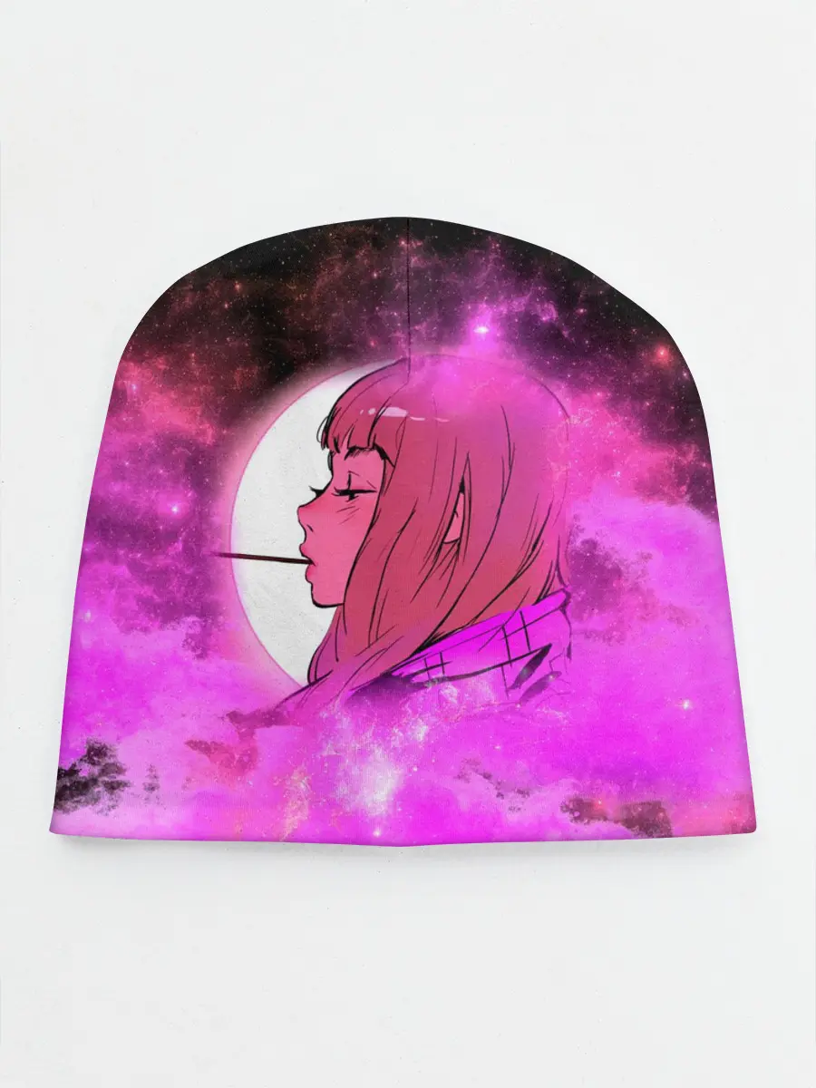 Детская шапка / Аниме Девушка | Розовый Космос