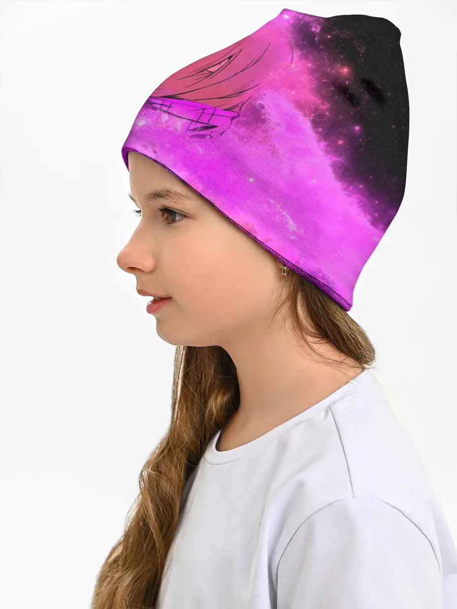 Детская шапка / Аниме Девушка | Розовый Космос