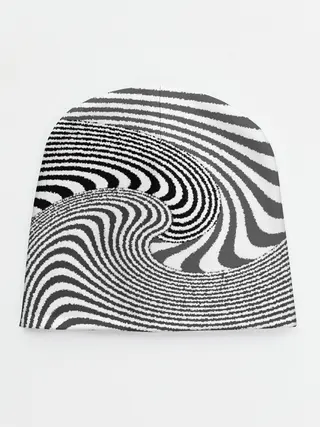 Детская шапка / Черно белый мозаичный узор