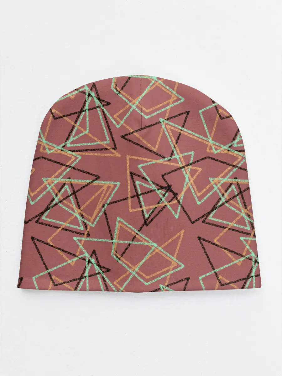 Детская шапка / Террактовый геометрический