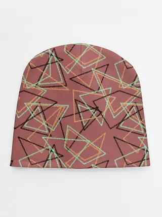 Детская шапка / Террактовый геометрический