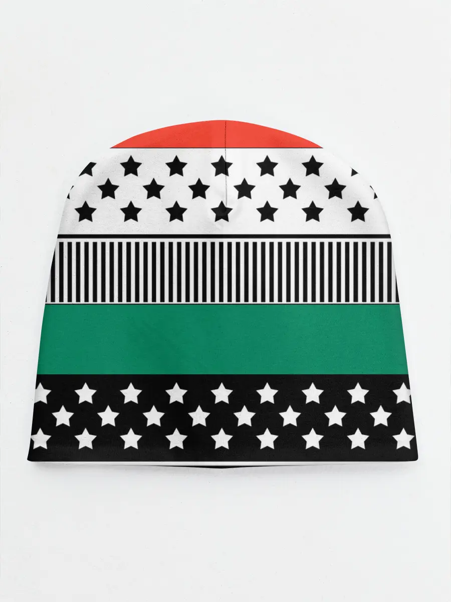 Детская шапка / Полосатый звездный узор