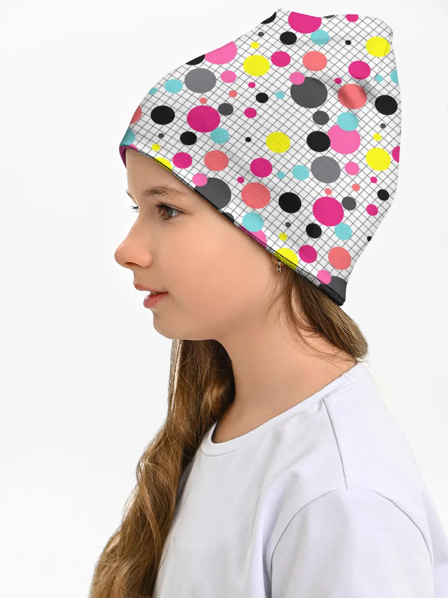 Детская шапка / Горох разноцветный.