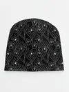 Детская шапка / Цветы орхидеи на черном