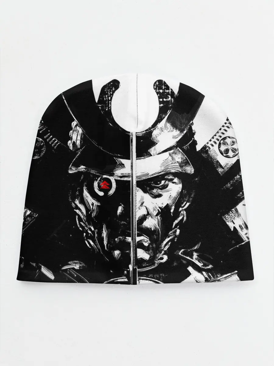 Детская шапка / Самурай | ЧБ | Лого