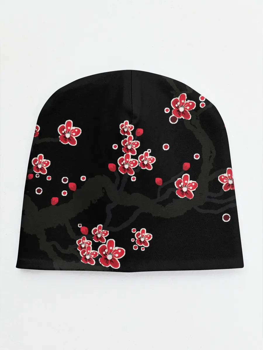 Детская шапка / САКУРА ЦВЕТЁТ И БЛАГАУХАЕТ