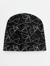 Детская шапка / Черно-белый геометрический
