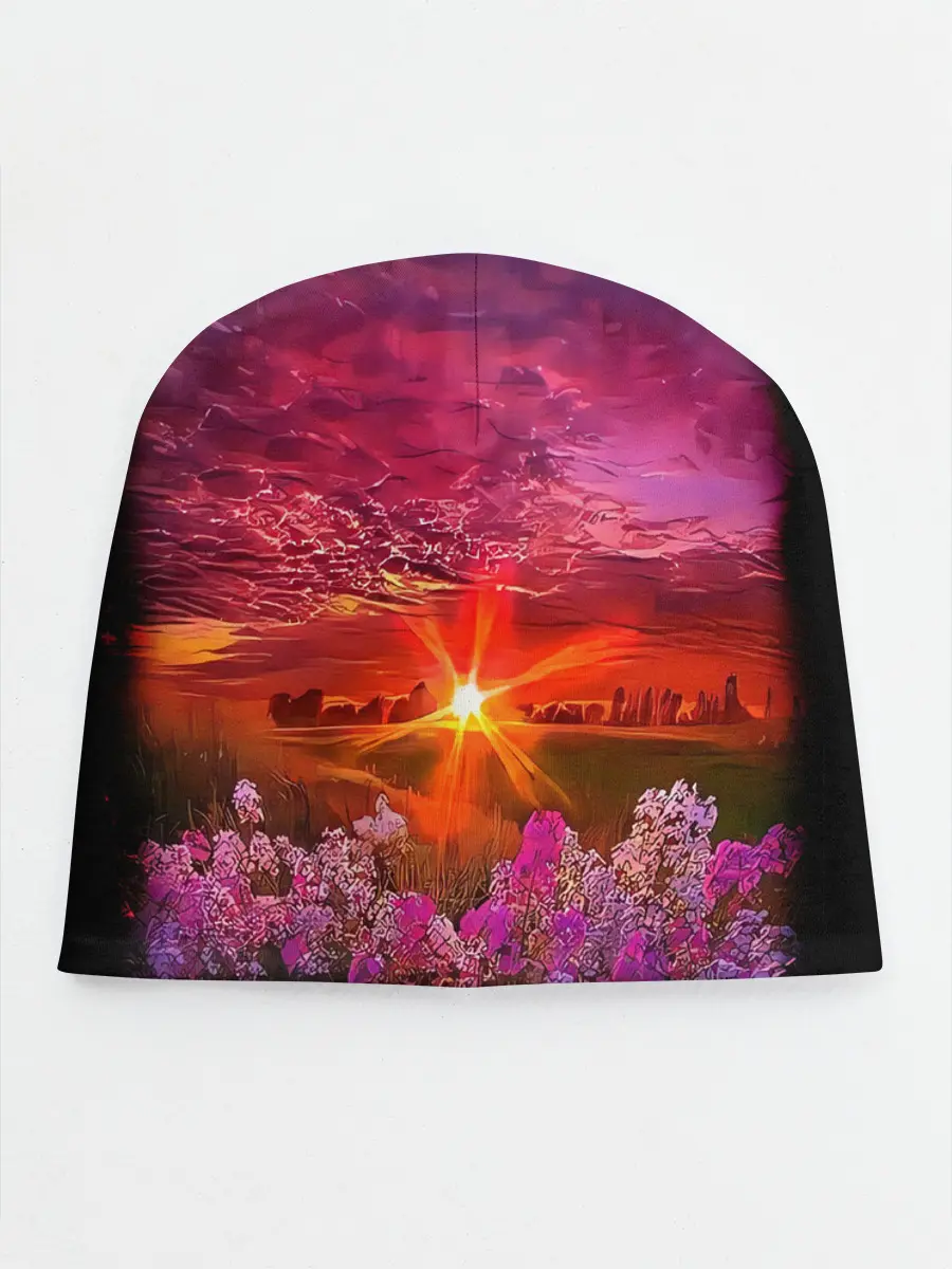 Детская шапка / МАЛИНОВЫЙ ЗАКАТ