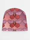 Детская шапка / Розовый принт с бабочками