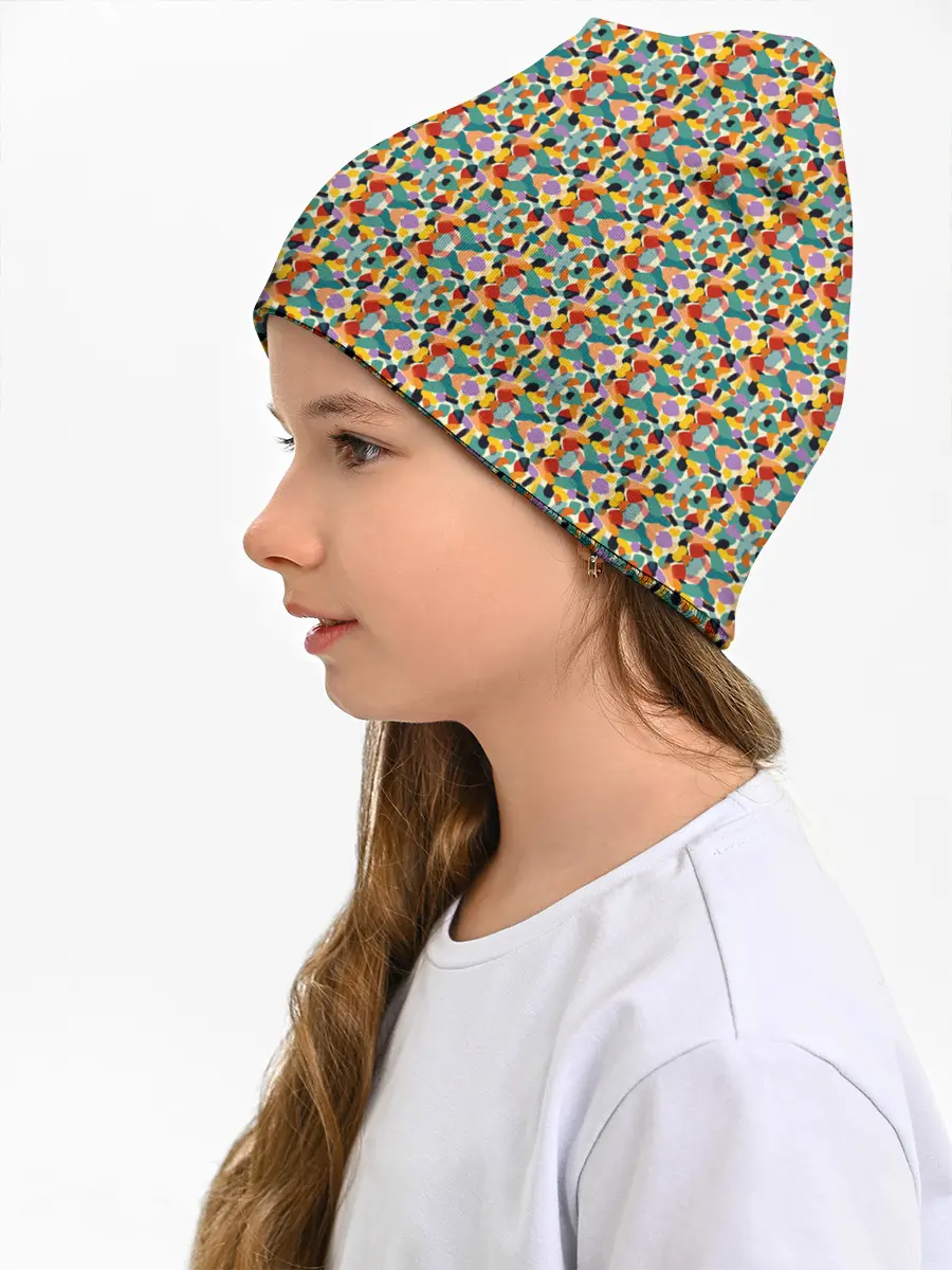 Детская шапка / Цветные фигуры