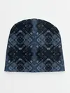 Детская шапка / Темный синий абстрактный узор