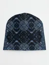 Детская шапка / Темный синий абстрактный узор