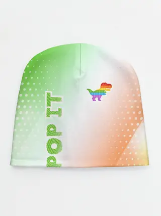 Детская шапка / Поп Ит - Динозавр - Абстракция